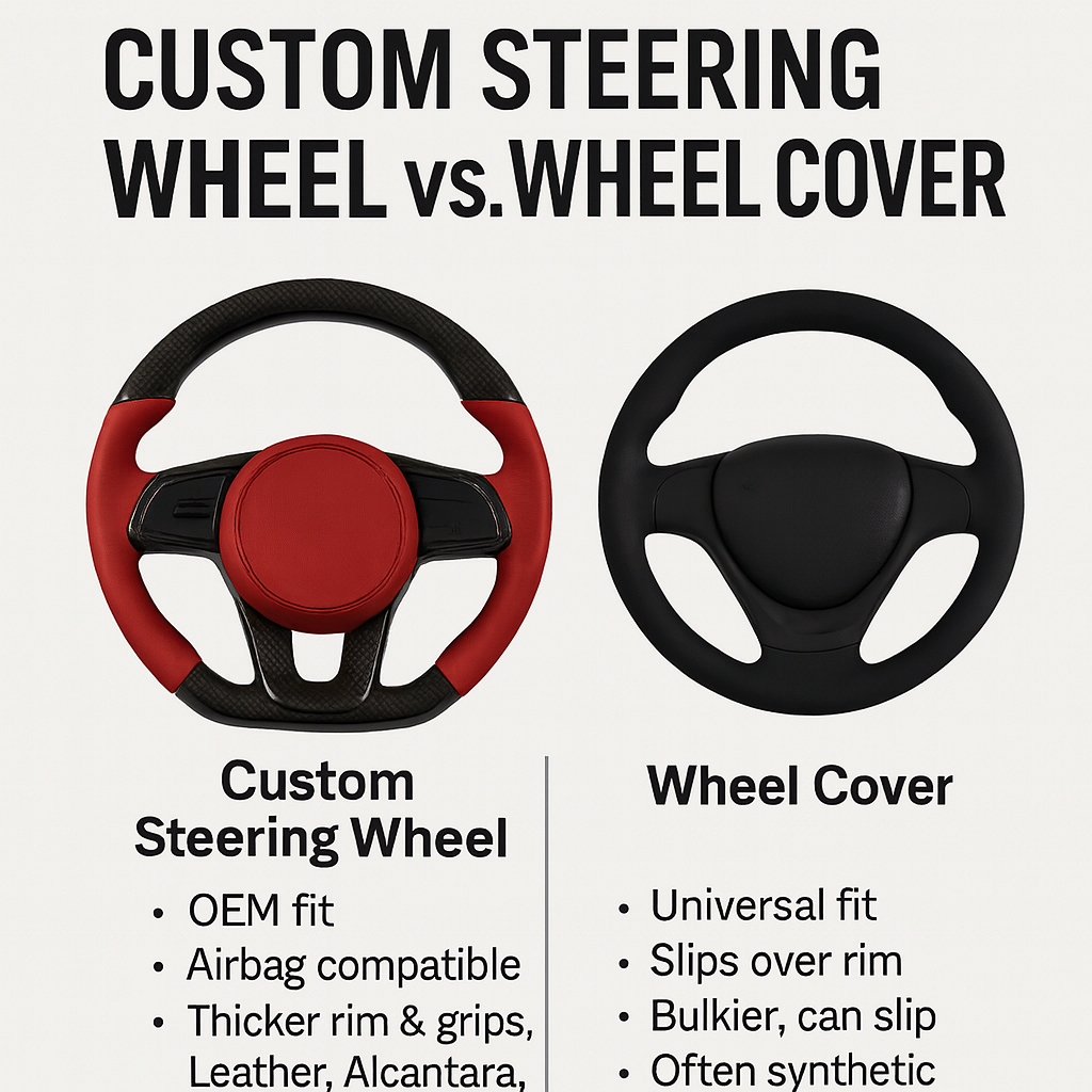 Custom Steering Wheel vs. Wheel Cover: Why OEM-Fit Makes All the Difference