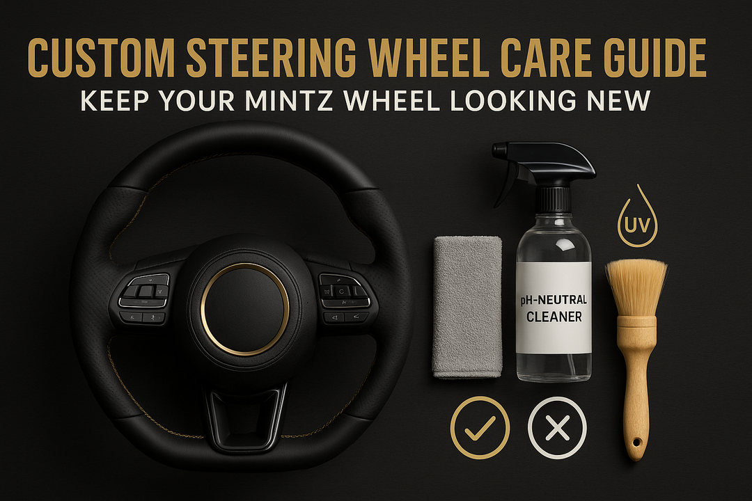 Custom Steering Wheel Care Guide: Keep Your Mintz Wheel Looking New