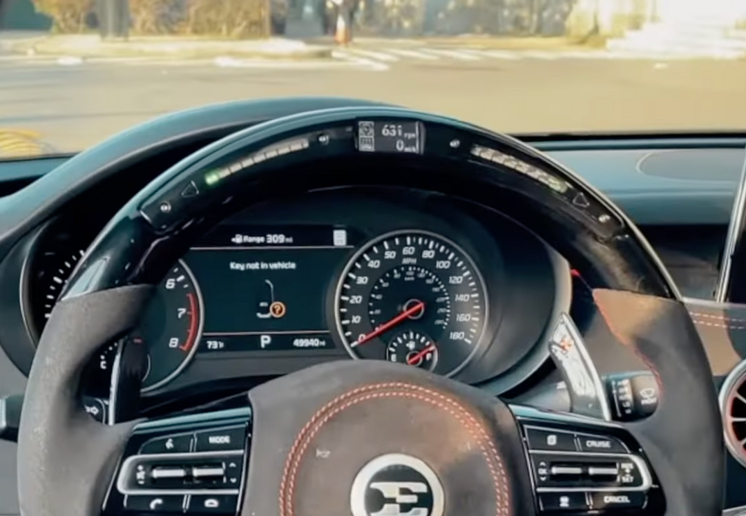 How to Install a Steering Wheel with LED Shift Lights (and What All Those Lights & Numbers Actually Mean)