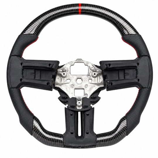 Ford Mustang Ready-To-Ship Custom Carbon Fiber Steering Wheel (2012-2014)