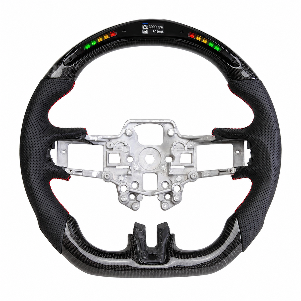 Ford Mustang Ready-To-Ship Custom Carbon Fiber Steering Wheel (2018-2021)