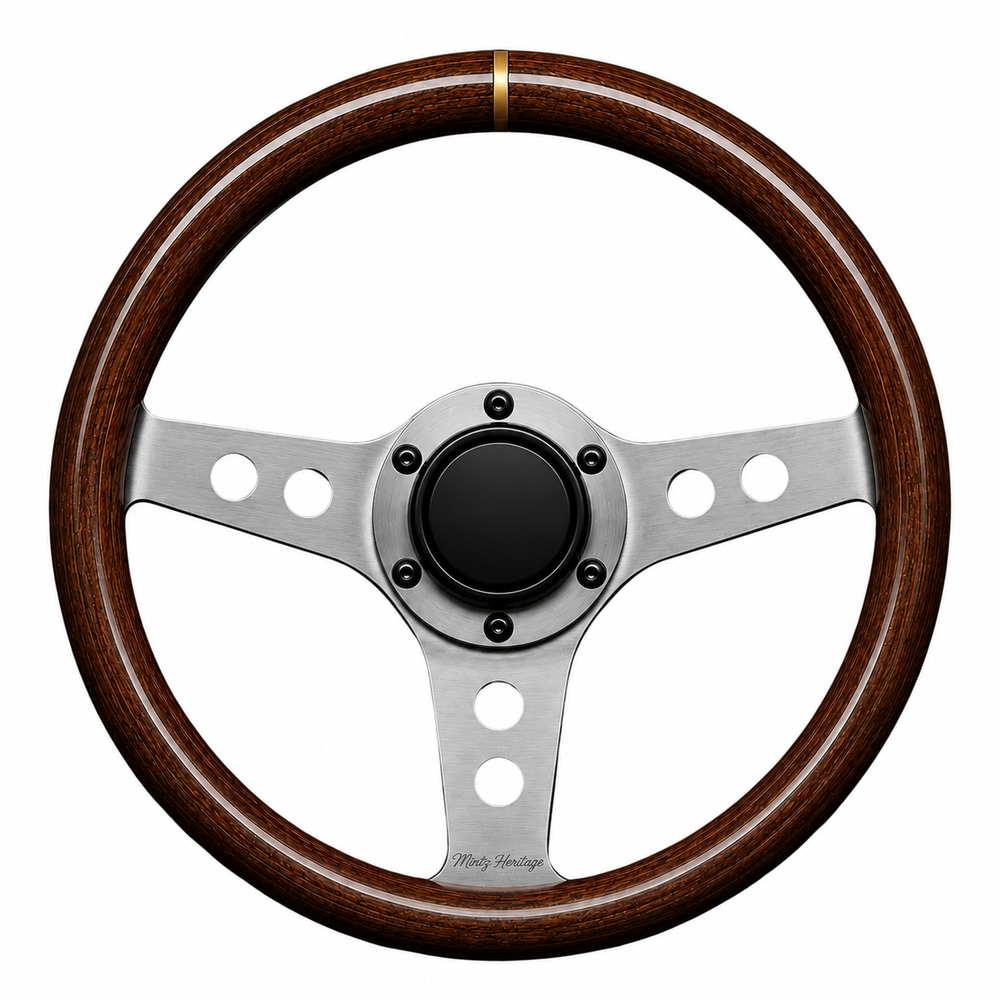 Mintz Heritage Woodgrain Steering Wheel - Universal 6-Bolt