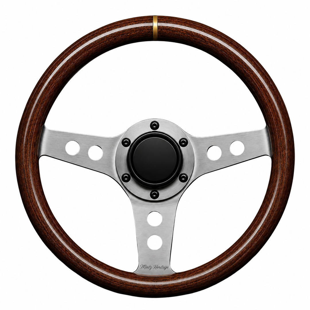 Mintz Heritage Woodgrain Steering Wheel - Universal 6-Bolt