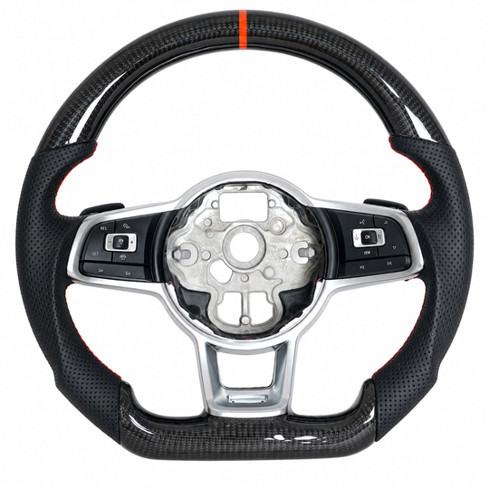 Volkswagen GTi Mk7 Ready-To-Ship Custom Carbon Fiber Steering Wheel (2015-2021)