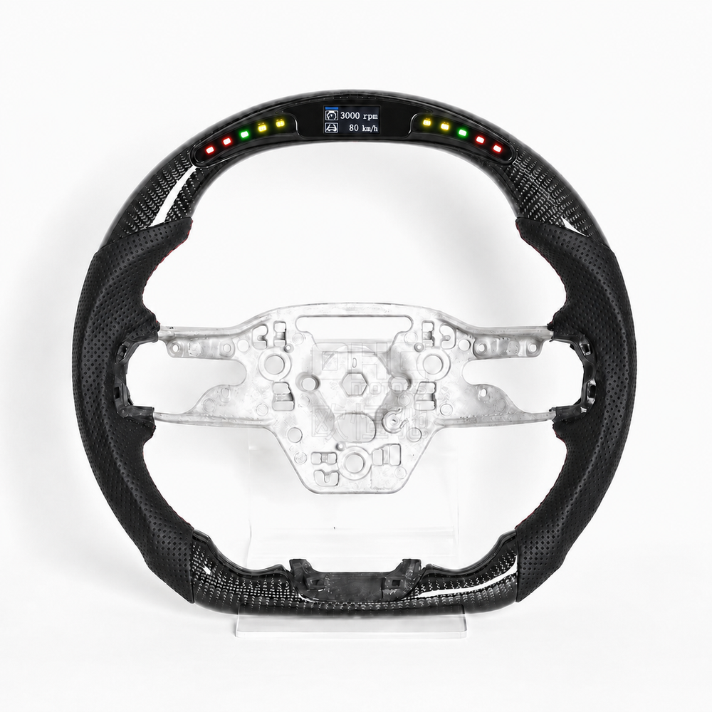 Ford Mustang Ready-To-Ship Custom Carbon Fiber Steering Wheel (2024-2027)