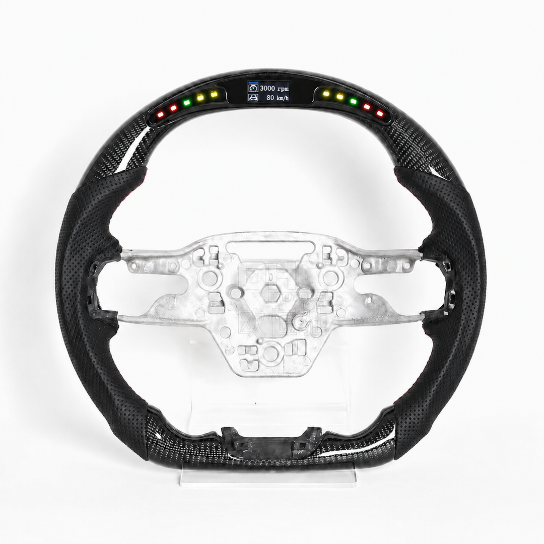 Ford Mustang Ready-To-Ship Custom Carbon Fiber Steering Wheel (2024-2027)