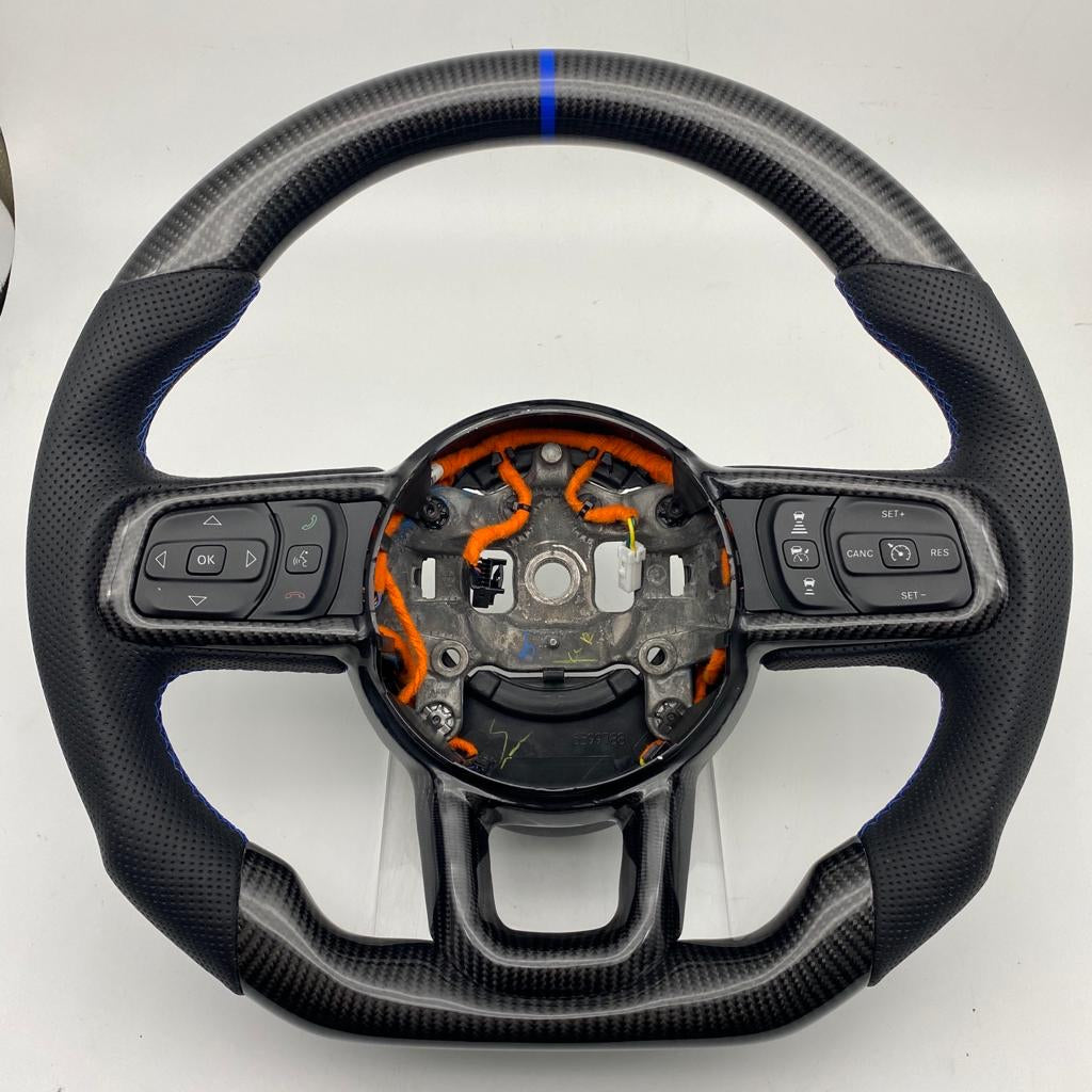 Ready-Made Jeep Wrangler JL Carbon Fiber Steering Wheel