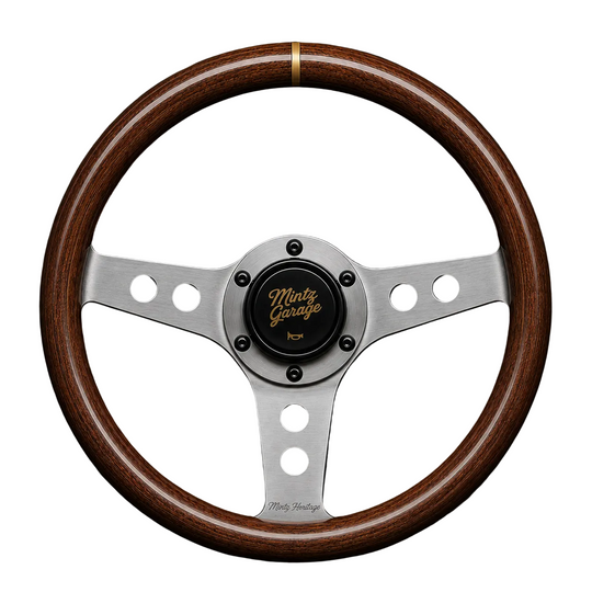 Mintz Heritage Woodgrain Steering Wheel - Universal 6-Bolt