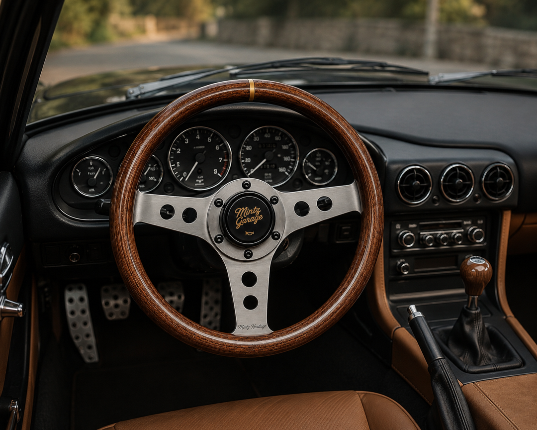 Mintz Heritage Woodgrain Steering Wheel - Universal 6-Bolt