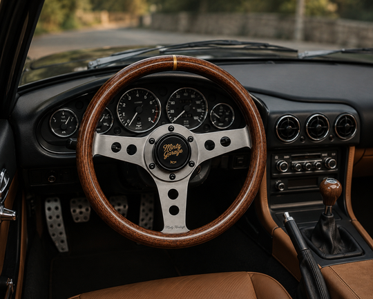 Mintz Heritage Woodgrain Steering Wheel - Universal 6-Bolt