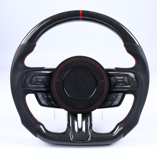 Ready-To-Ship Ford Mustang Custom Steering Wheel (2015-2023)