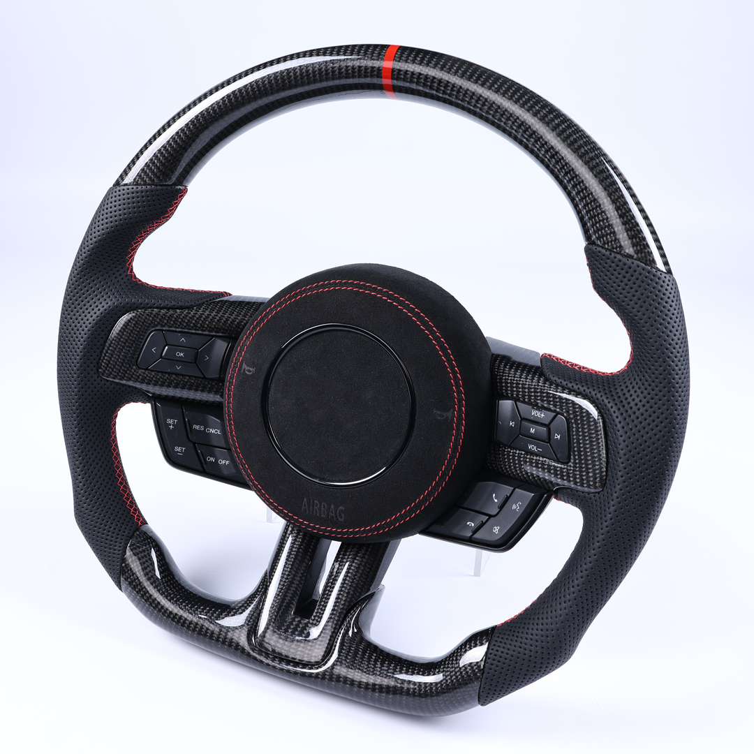 Ready-To-Ship Ford Mustang Custom Steering Wheel (2015-2023)