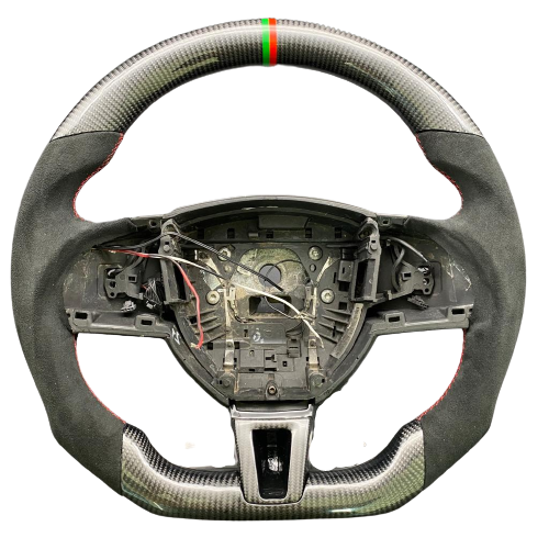 jaguar xf carbon fiber custom steering wheel
