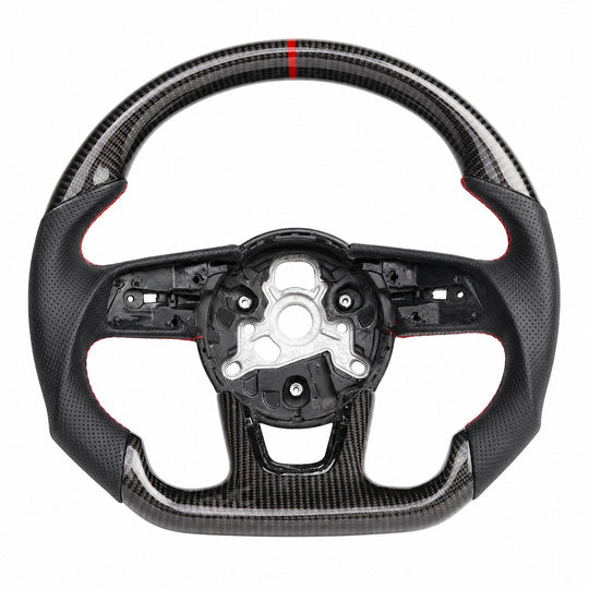 Audi Ready-To-Ship Custom Carbon Fiber Steering Wheel (2017-2024)