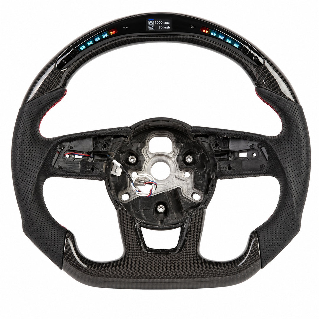 Audi Ready-To-Ship Custom Carbon Fiber Steering Wheel (2017-2024)