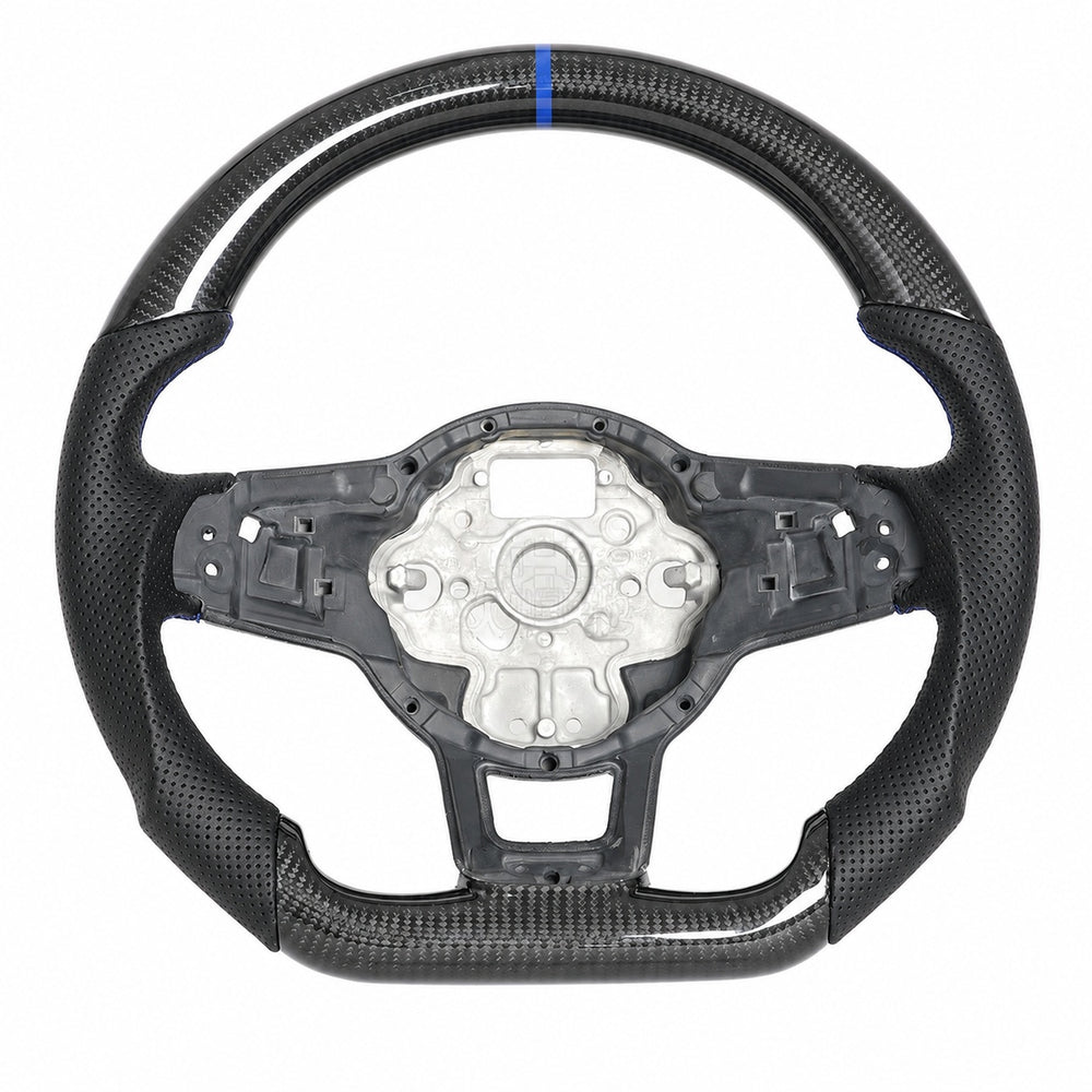 Volkswagen GTi Mk7 Ready-To-Ship Custom Carbon Fiber Steering Wheel (2015-2021)