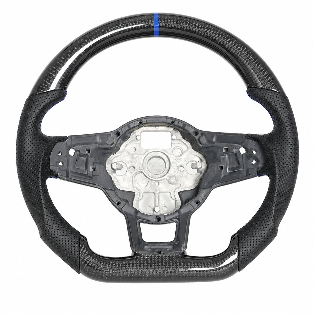Volkswagen GTi Mk7 Ready-To-Ship Custom Carbon Fiber Steering Wheel (2015-2021)
