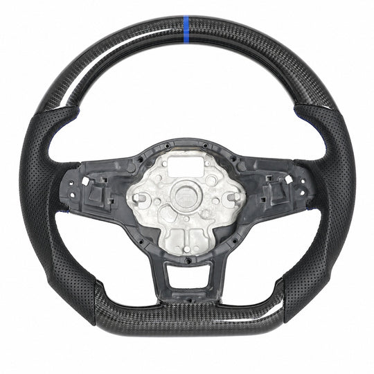 Volkswagen GTi Mk7 Ready-To-Ship Custom Carbon Fiber Steering Wheel (2015-2021)