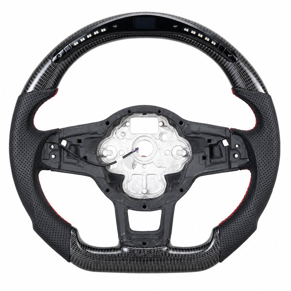 Volkswagen GTi Mk7 Ready-To-Ship Custom Carbon Fiber Steering Wheel (2015-2021)