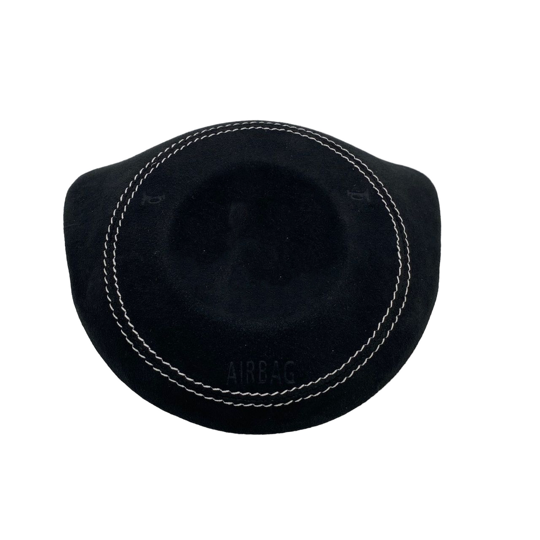 Mercedes-Benz AMG Custom Airbag cover with alcantara suede and white stitching